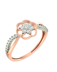 18K Gold & Diamond Engagement Ring For Women KLR-106