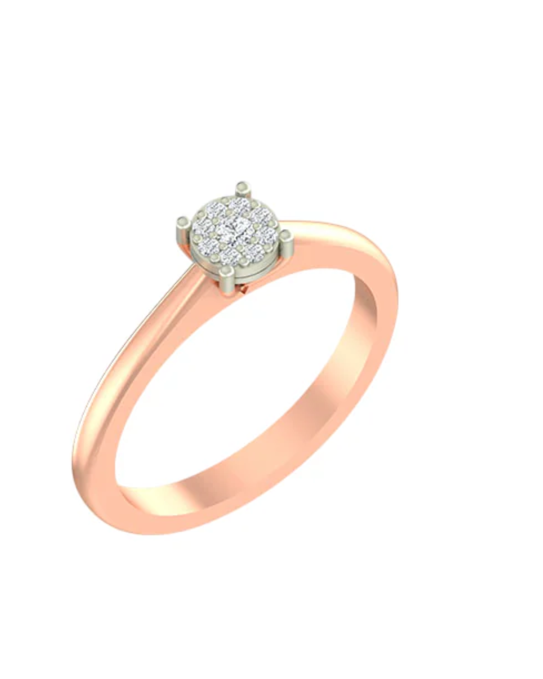 Gold & Diamond Ring For Women KRB10094