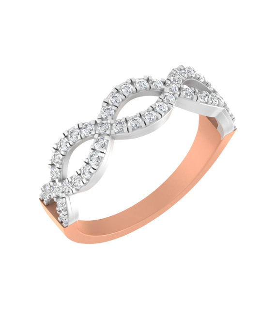 18K Gold & Diamond Cocktail Ring For Women KRE10520