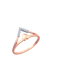 Vamika Ring with  a little heart in it.