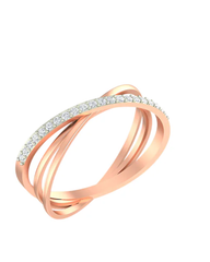 18K Gold & Diamond Ring For Women PLR-415