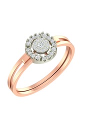 18K Gold & Diamond Ring For Women KLR-93