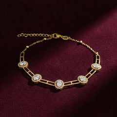 18K Gold & Diamond Bracelets For Women KFJ70006