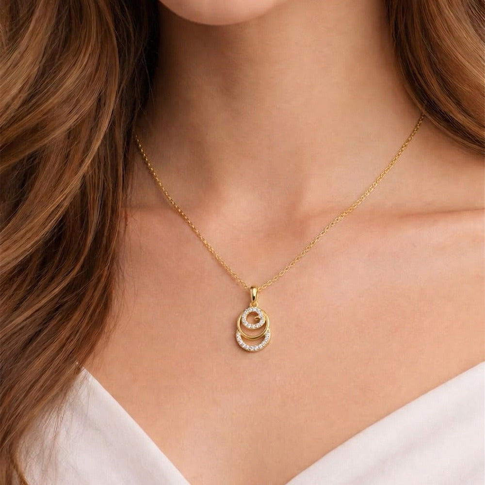 Modern Gold & Diamond Dailywear Pendant KRB40219