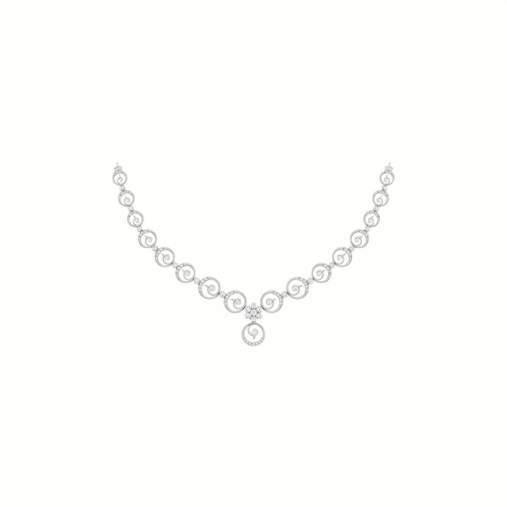 Gold & Diamond Necklace Set KRB60012