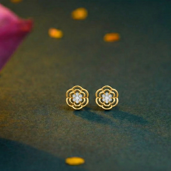 Emerald Diamond Earring