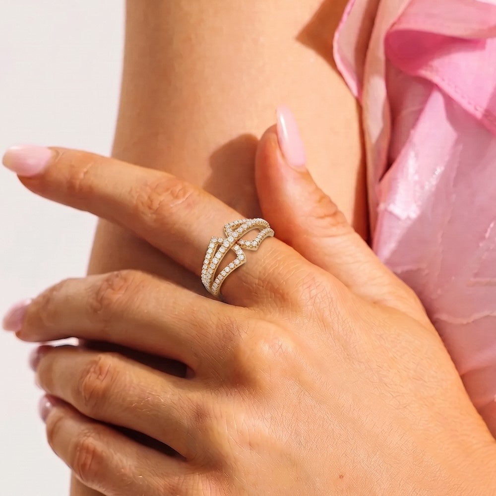 Gold & Diamond Engagement Ring For Women KRC10904