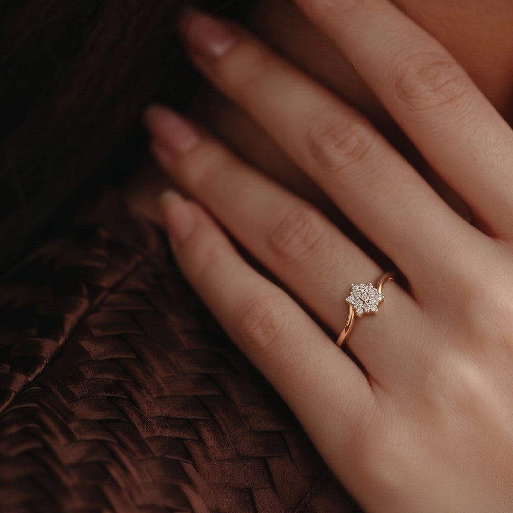 Gold & Diamond Ring For Women KRC10778