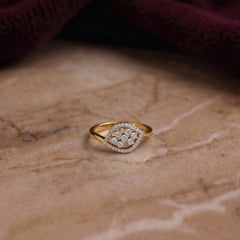 Gold & Diamond Engagement Ring For Women KRC10589