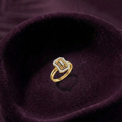 Gold & Diamond Cocktail Ring For Women KRC10293