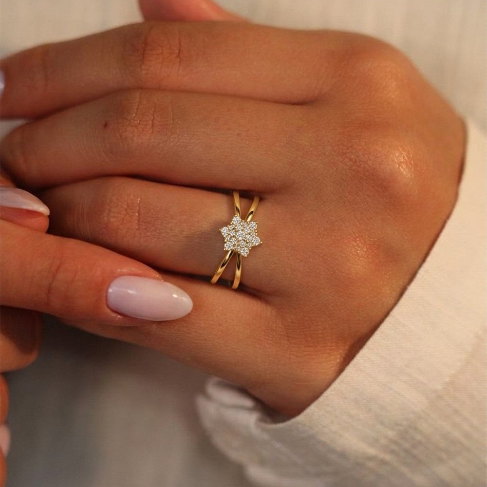 Gold & Diamond Engagement Ring For Women KRC10292