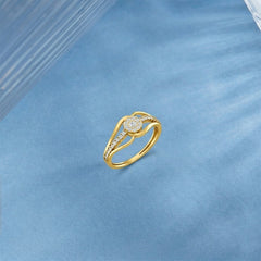 Gold & Diamond Engagement Ring For Women KRC10301