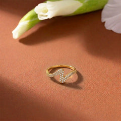 Gold & Diamond Engagement Ring For Women KRC10754