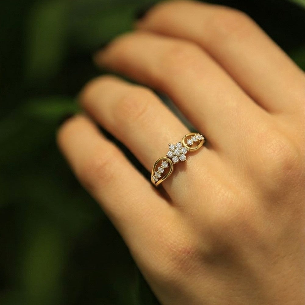Gold & Diamond Engagement Ring For Women KRC10594