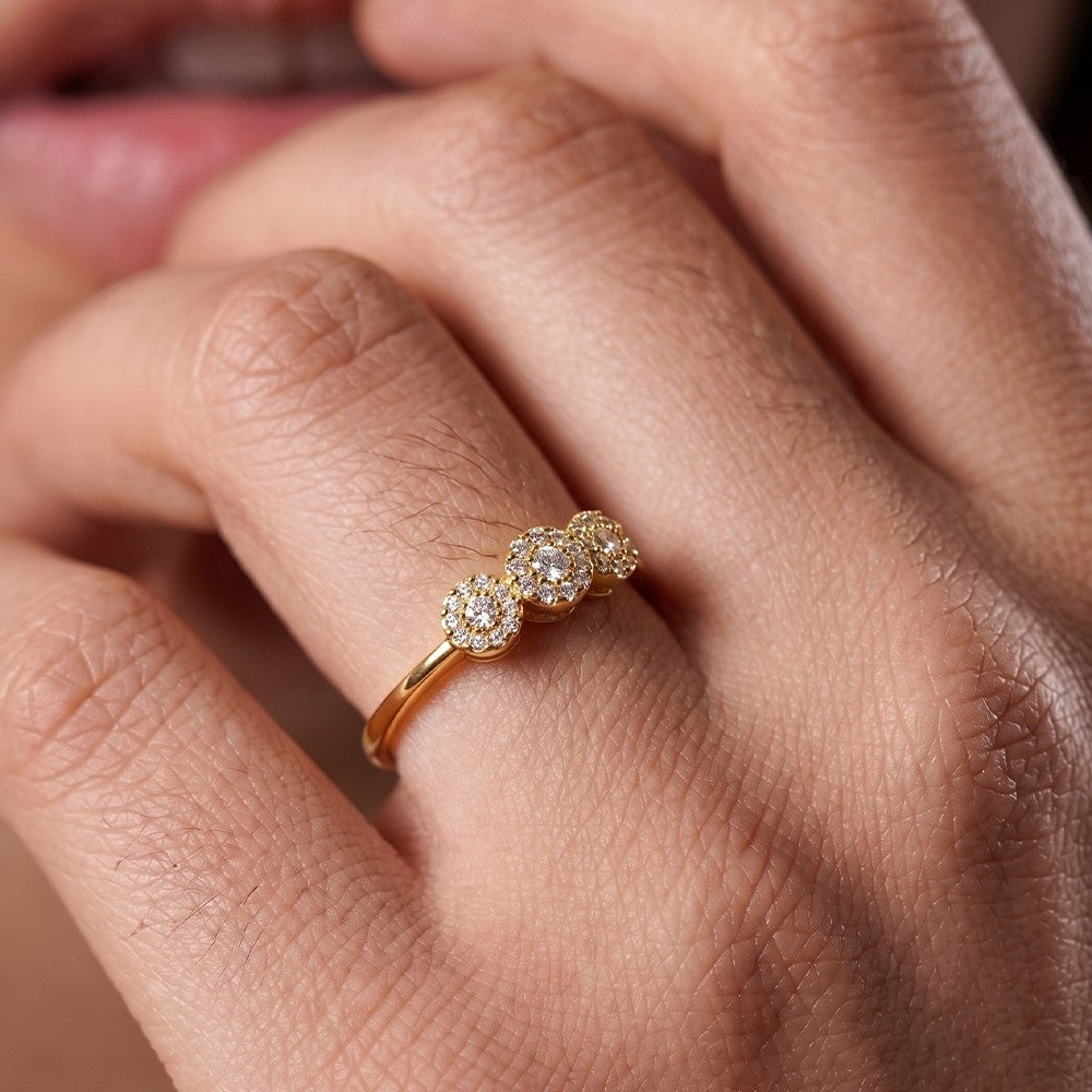 Gold & Diamond Engagement Ring For Women KRC10556
