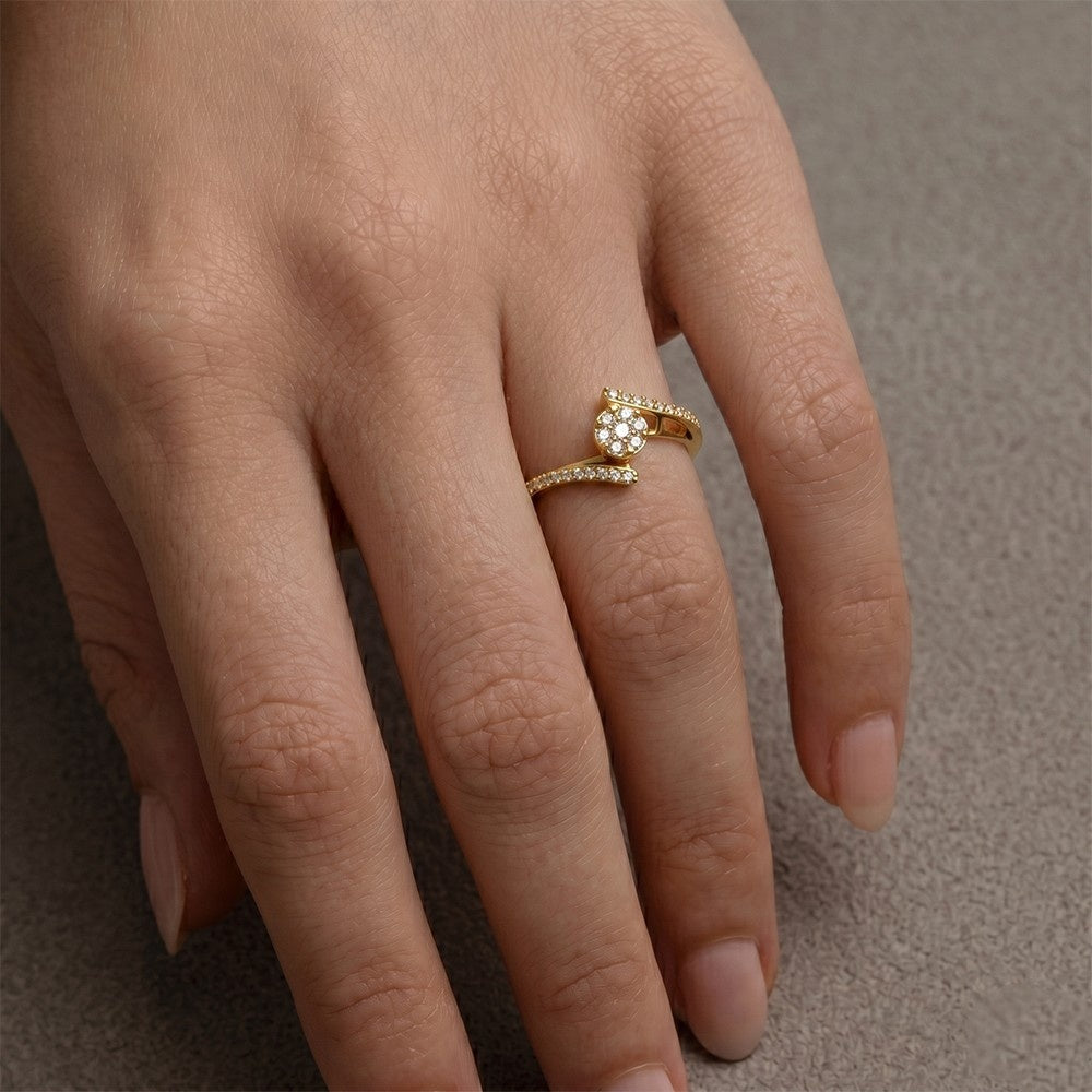 Gold & Diamond Engagement Ring For Women KRC10774
