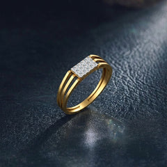 Gold & Diamond Ring For Men KRC20032