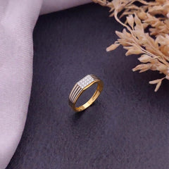 Gold & Diamond Ring For Men KRB20017
