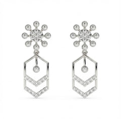 14K Gold & Diamond Women Dangler Earring KRH44035E