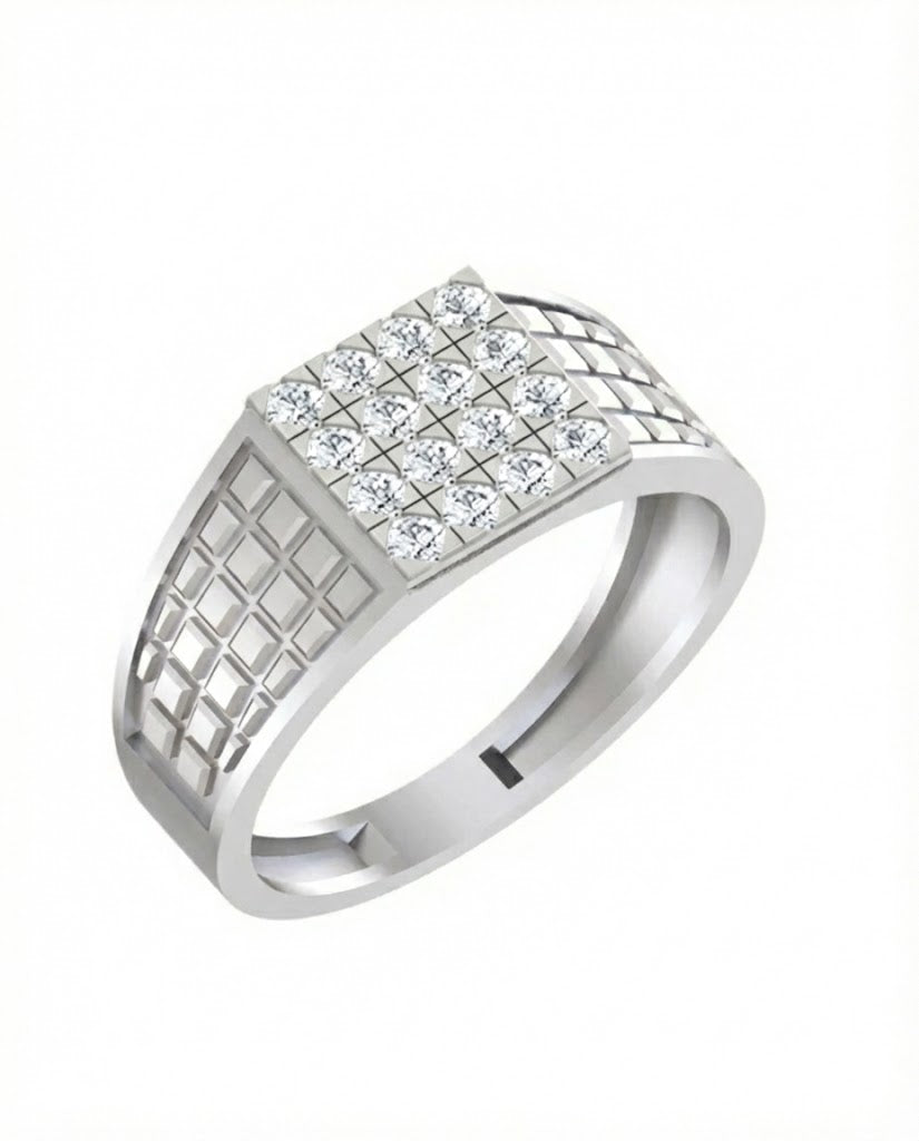 Gold & Diamond Engagement Ring For Men KRB20008