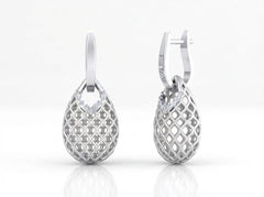 18K Gold & Diamond Women Engagement Earring KRB30023