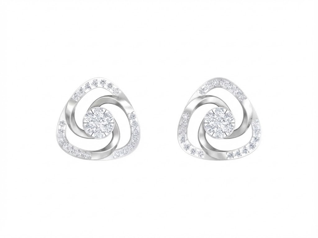 White Gold Diamond Earring | under 40k 