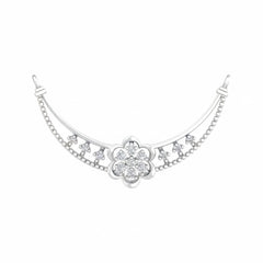 18K Gold & Diamond Dailywear Mangalsutra For Women KRB90047
