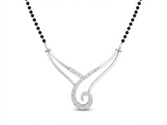 18K Gold & Diamond Beaded Mangalsutra For Women KSK197