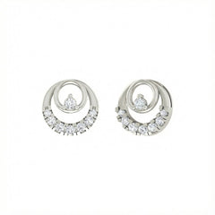 18K Gold & Diamond Stud Earring For Women PER-205