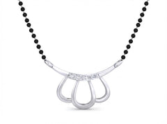 18K Gold & Diamond Beaded Mangalsutra For Women KSK199