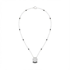 18K Gold & Diamond Beaded Mangalsutra For Women KRE90097